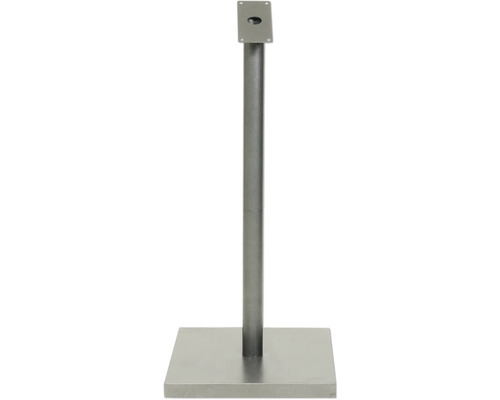 RVS paal met voet voor informatiedisplay, gecoat staal, 98x40x40 cm