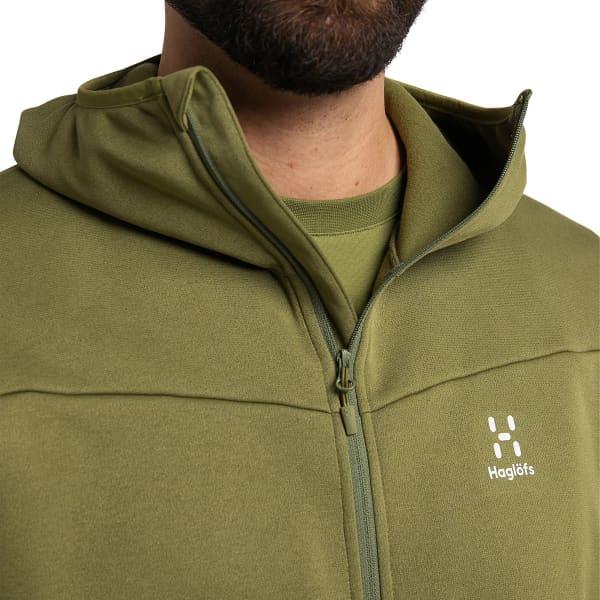 Veste polaire ski rando HAGLÖFS FROST MID HOOD M OLIVE GREEN