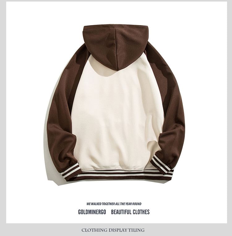Yelmenor - Raglanmouw hoodie met trekkoord en letters