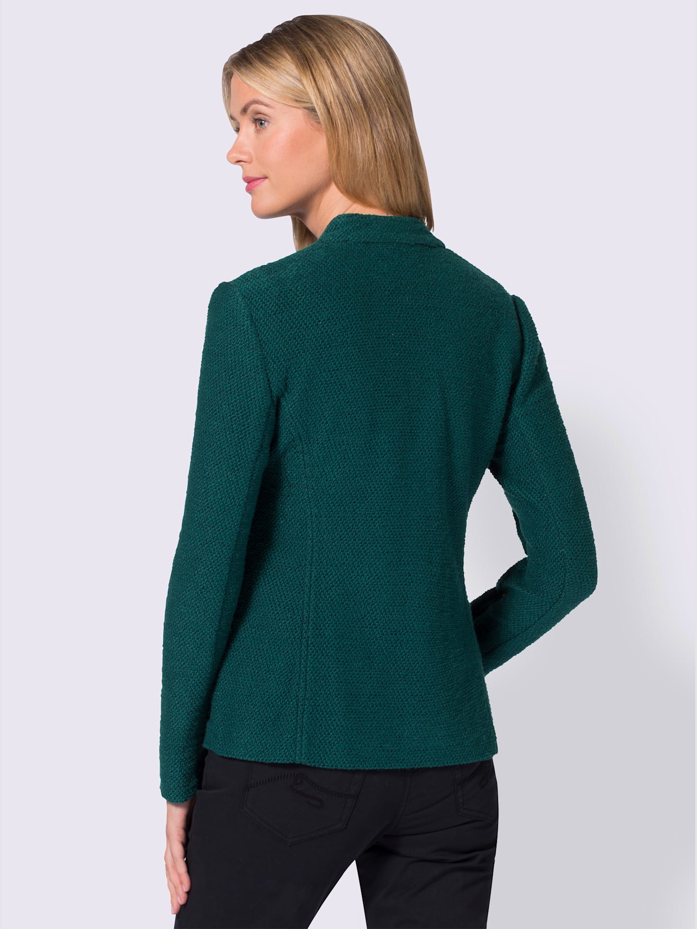 Blazer doux au col montant