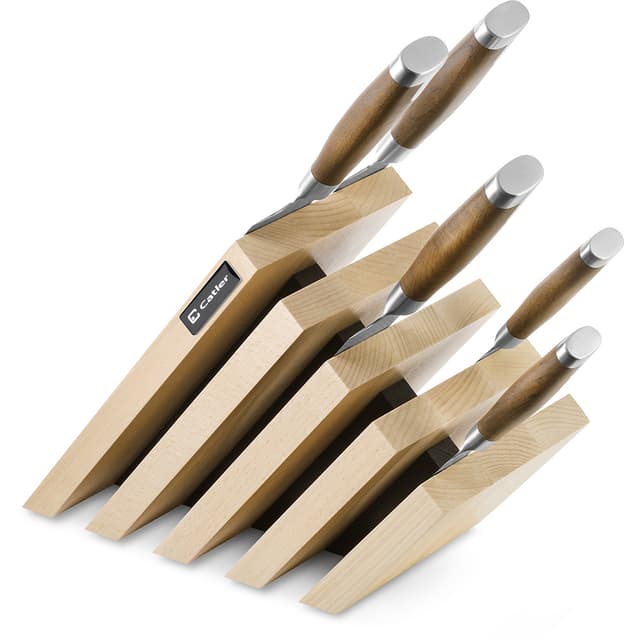 CATLER Magnetisk knivstativ til 10 knive BØG