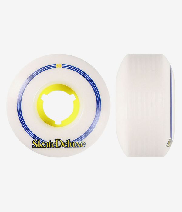 skatedeluxe Retro Rollen (white yellow) 53mm 100A 4er Pack