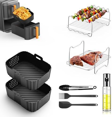 Ninja - SL400EU - Airfryer Accessoires - 8 Stuks - Geschikt voor 7,6-10,4 l