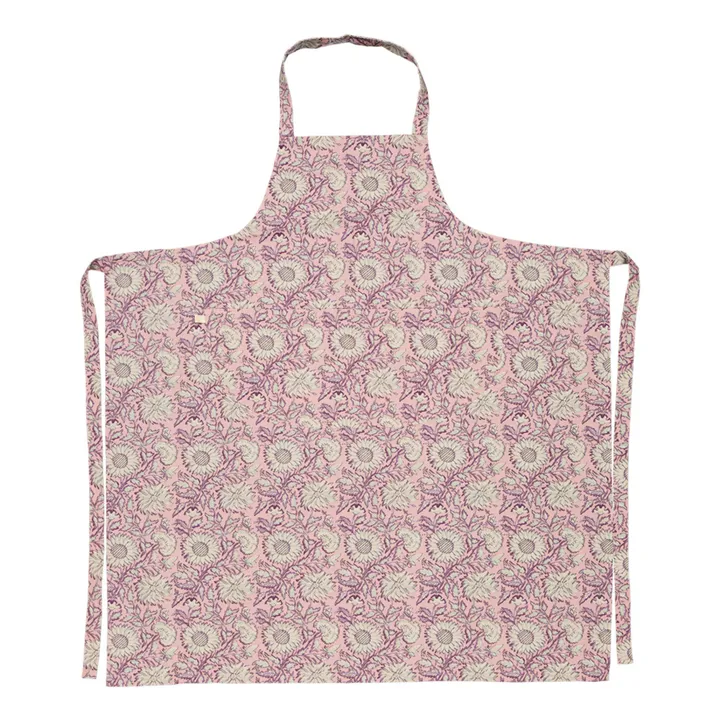 Louise Misha Tablier Mado en coton bio | Rose