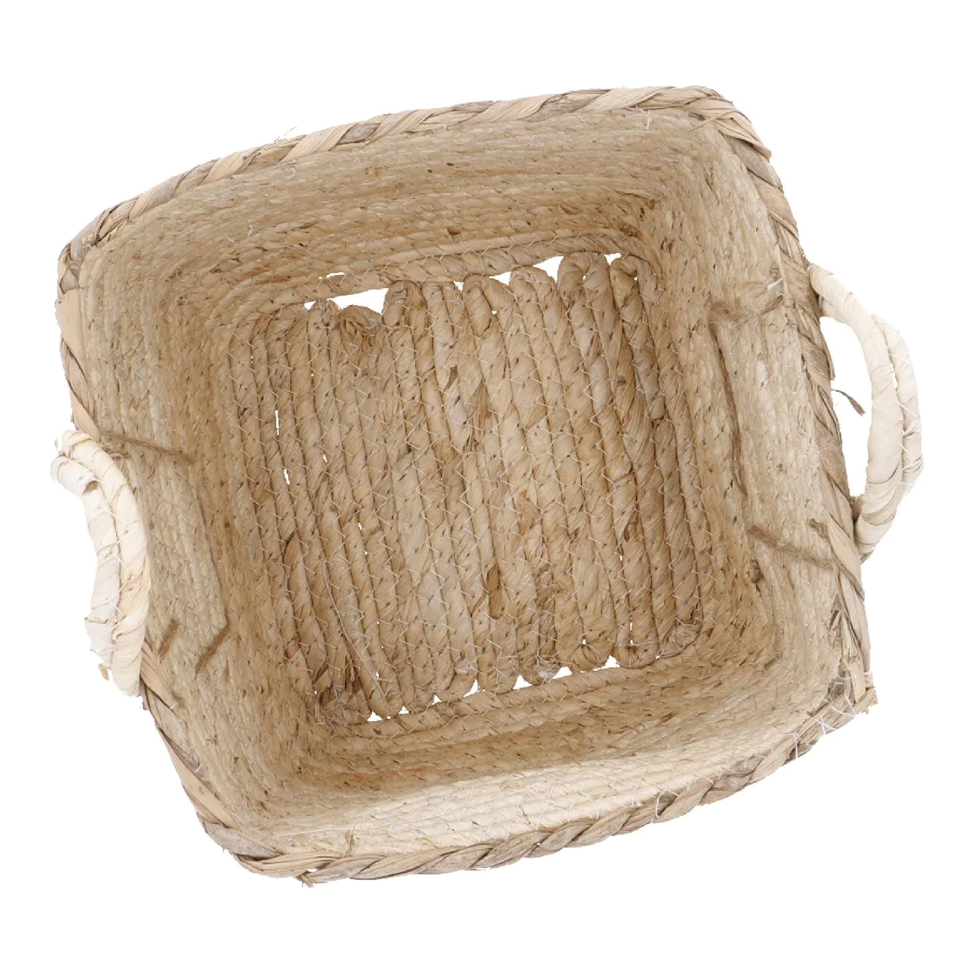 Dekokorb mit Henkel, eckig, 18 x 18 cm
