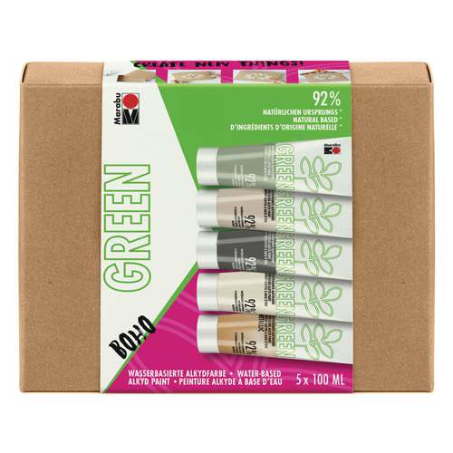 MARABU GREEN wasserbasierte Alkydfarbe Sets