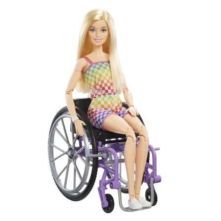 Barbie Fashionistas Puppe im Rollstuhl mit blonden Haaren