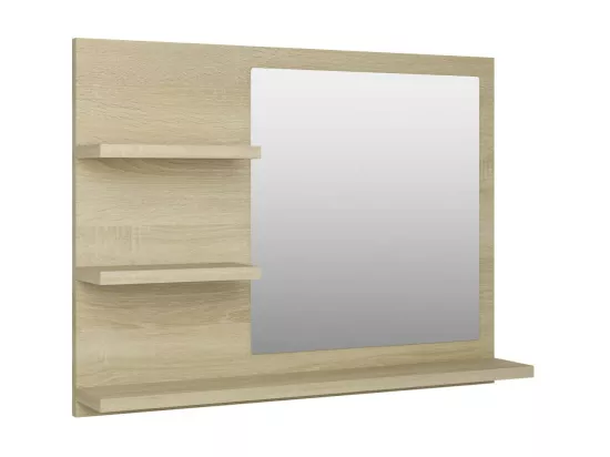 Miroir de salle de bain Chêne sonoma 60x10,5x45