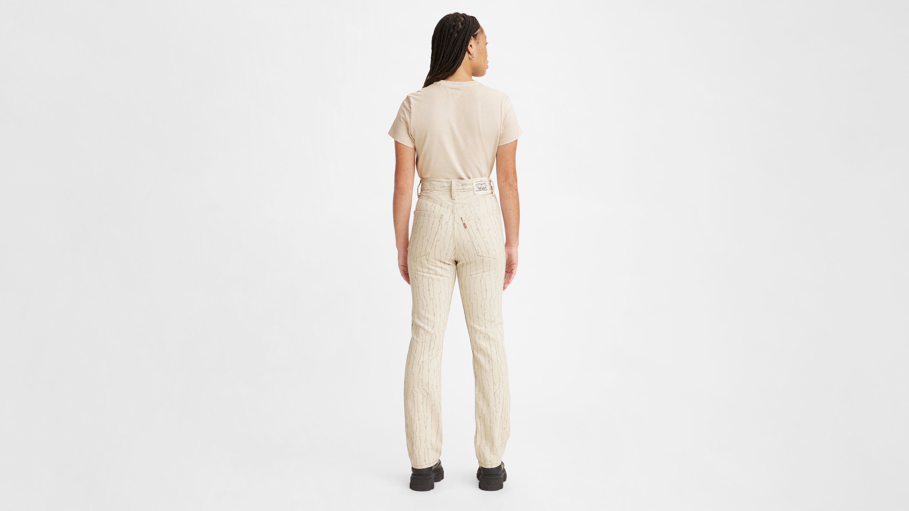 Jean droit ’70s High Levi's® WellThread® - Amber Flower - Blanc
