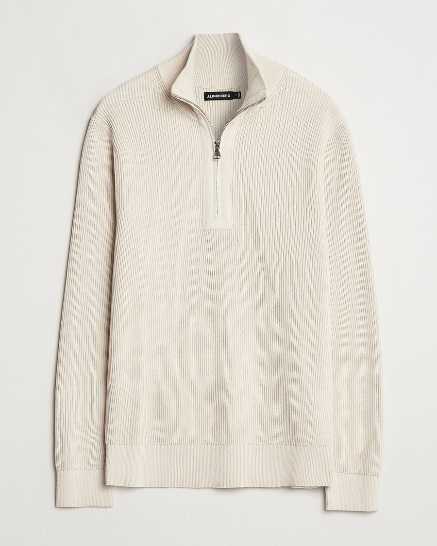 J.Lindeberg Alex Knitted Half-Zip Moonbeam