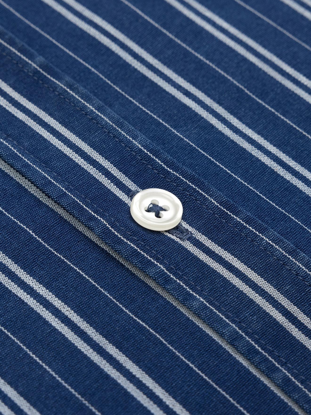 Chemise Gerry à rayures indigo