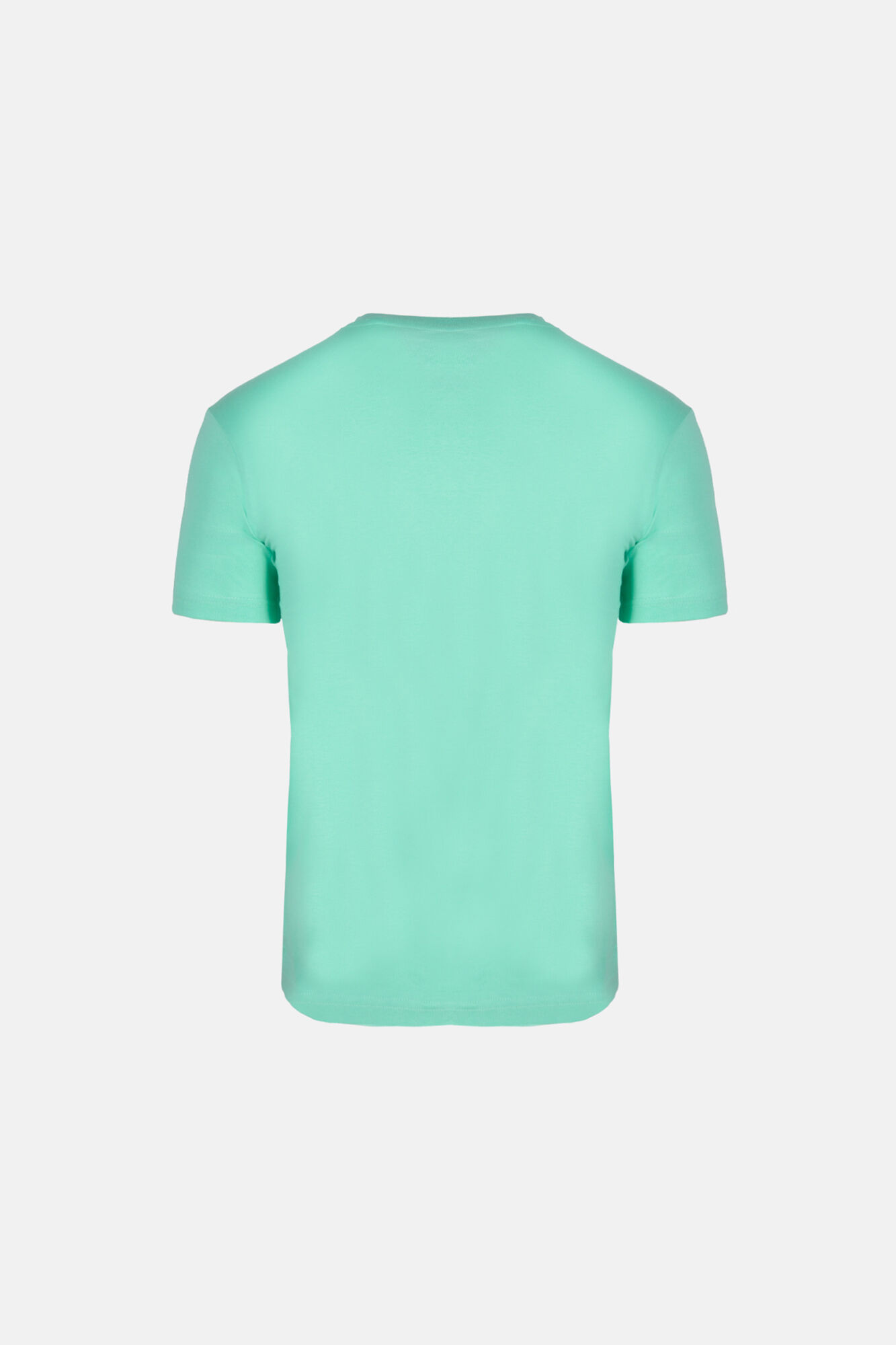 Camiseta de manga curta com estampa de folha - Pernas transparentes