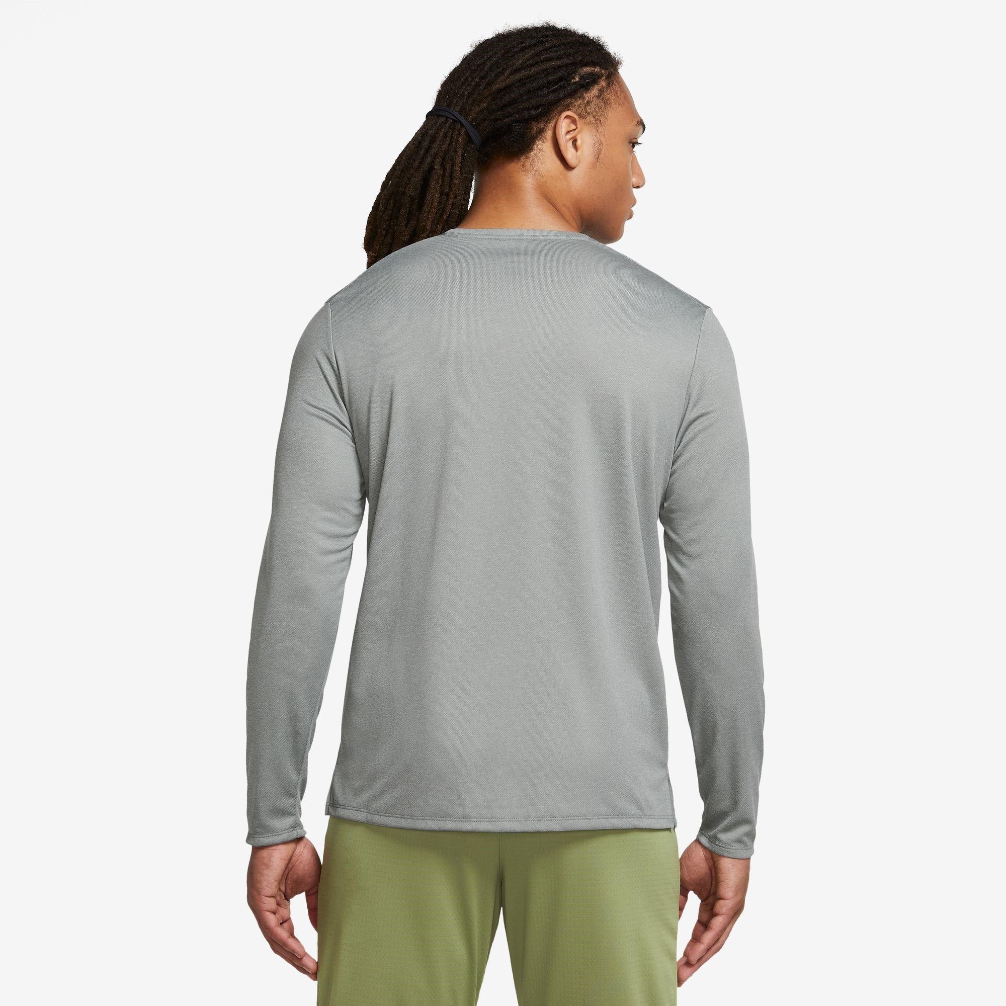 Nike Miler Mens Dri FIT UV Long Sleeve Running Top