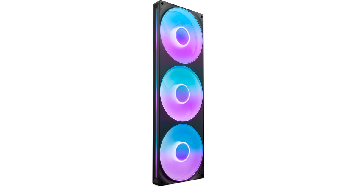 NZXTF420 RGB CORE case fans  (Zwart, 3 stuks, 420 x 140 x 26 mm)