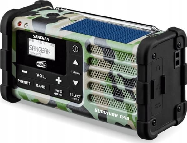 Multifunksjonsradio Sangean DAB+/FM-RDS kamuflasje/MMR-88 DAB+