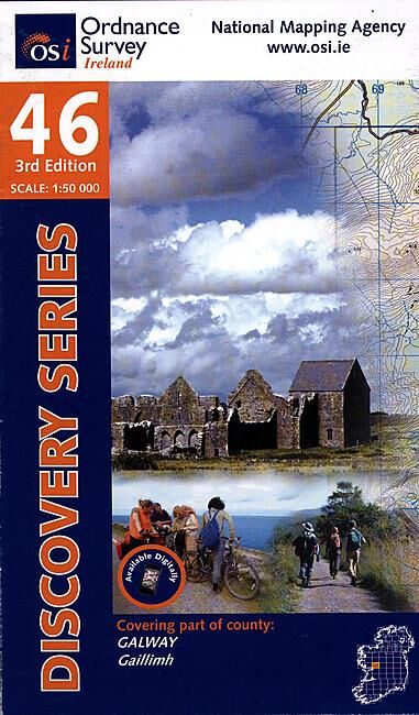 ORDNANCE SURVEY - 46 GALWAY IRLANDE 1 50 000