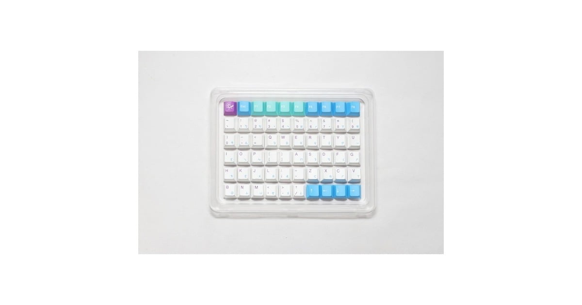 DuckyMK Frozen Llama PBT Keycaps  (Lichtblauw/wit)