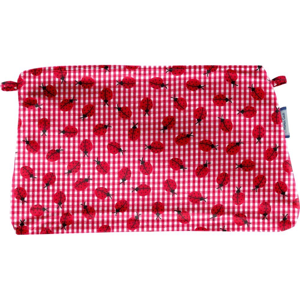 Pochette Tissu Vichy Coccinelle