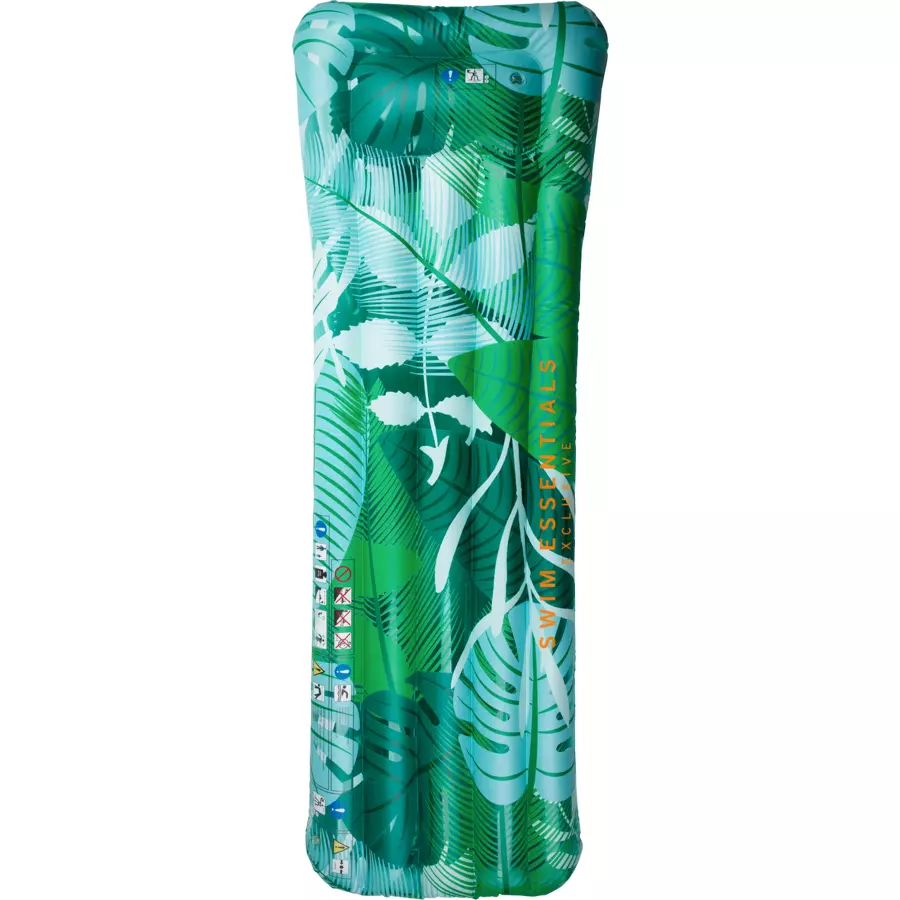 Swim Essentials Luxus-Wasserbett Green Tropical Leaves