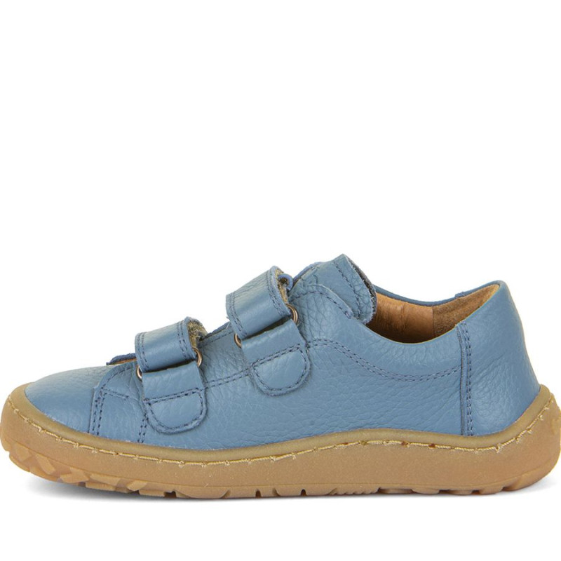 Froddo Froddo Barefoot Cuir Velcros Bleu Jeans