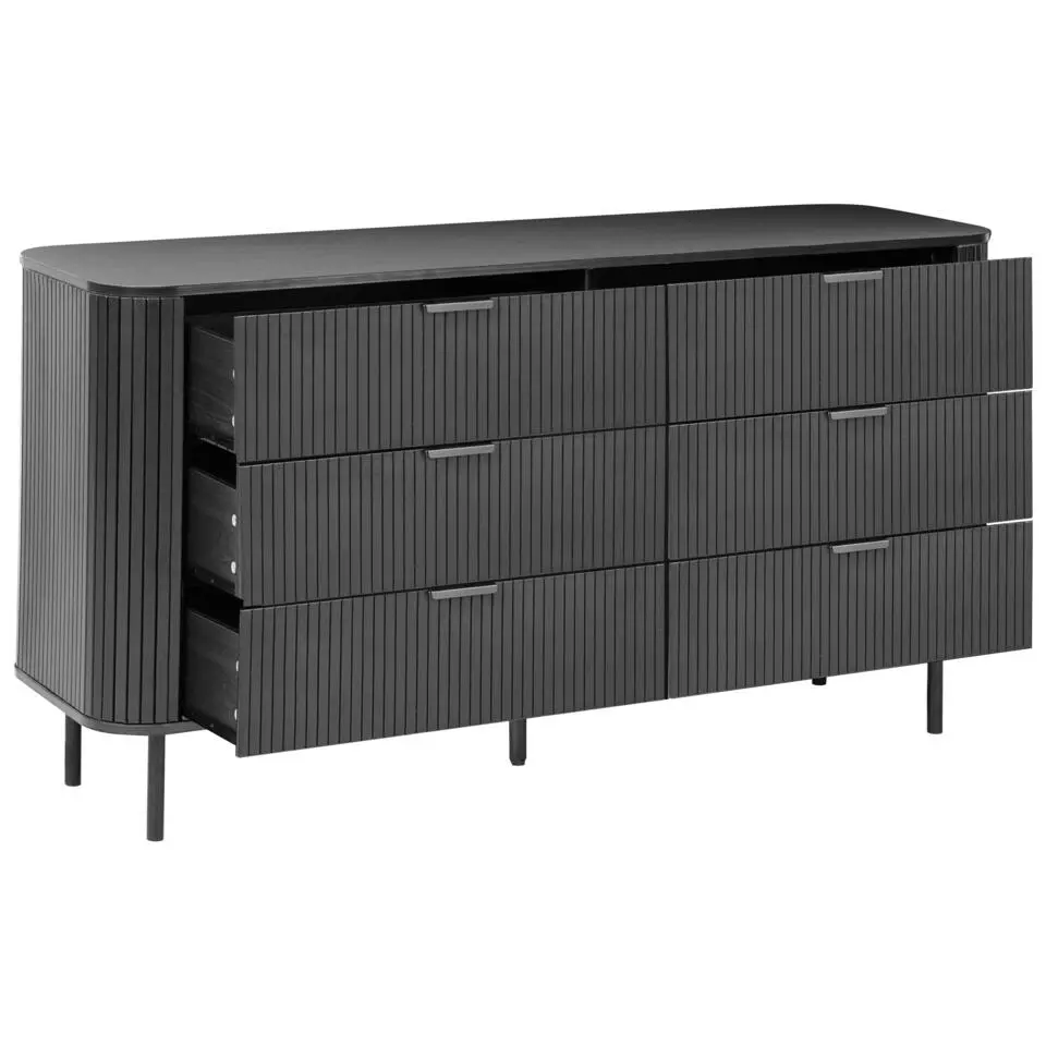 BRADLEY - Ladekast - Zwart - MDF