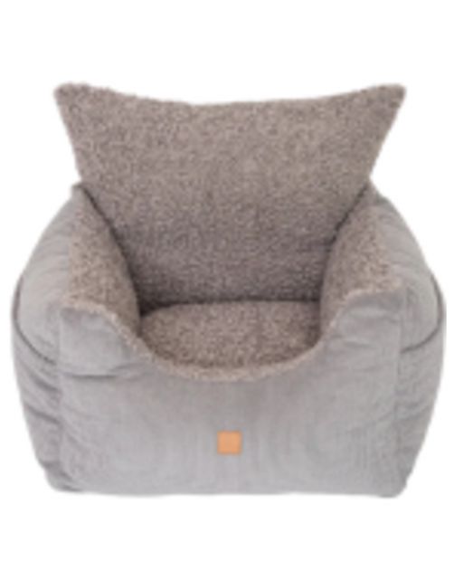 Pet & Co. Honden Autostoel Harry Teddy - Hondenautoaccessoire - 50x50x50 cm Grijs