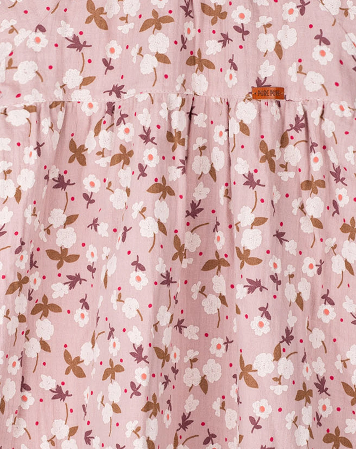 Mull-Kleid SOMMERBLUMEN in nude