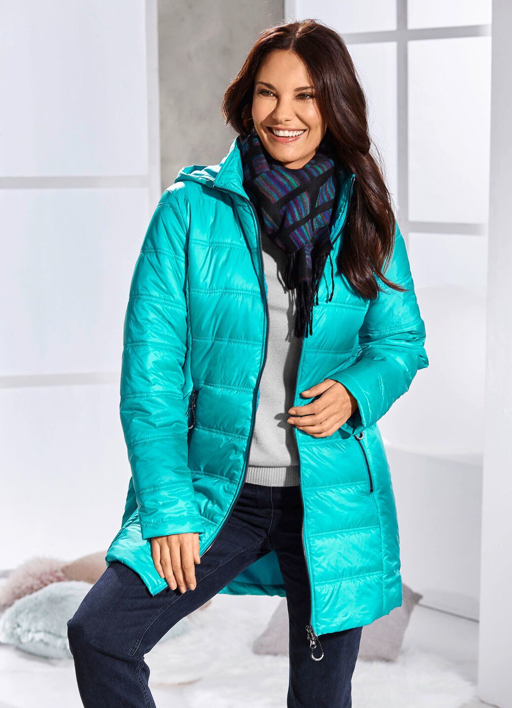 Jacke mit 2-Wege-Reißverschluss