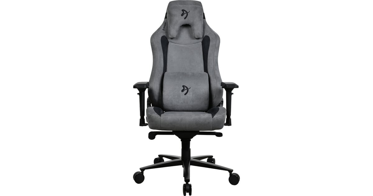 ArozziVernazza Supersoft Fabric - Anthracite gamestoel  (Antraciet)
