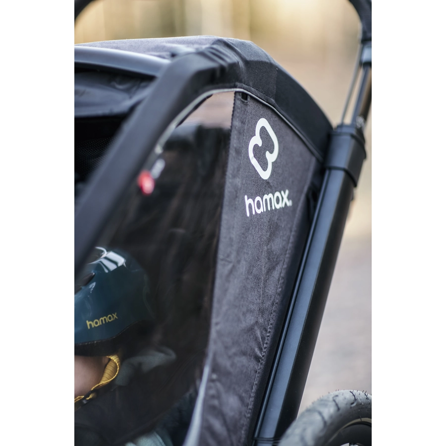 hamax Kinderfahrradanhänger Cocoon ONE Einsitzer greyblack