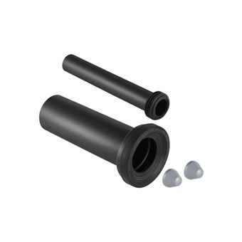 Geberit aansluitgarnituur PE voor wandcloset Ø110mm  verlengd 10cm 30cm met afdichtrubber