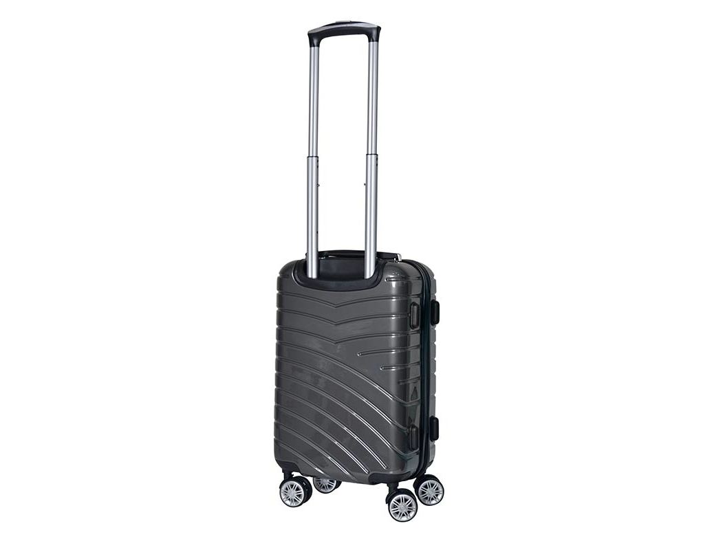 MALA DE CABINE RÍGIDO AIRPORT CINZENTO 8 RODAS 55CM