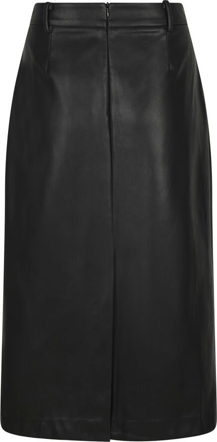 Neo Noir Nettie Faux Leather Skirt Black