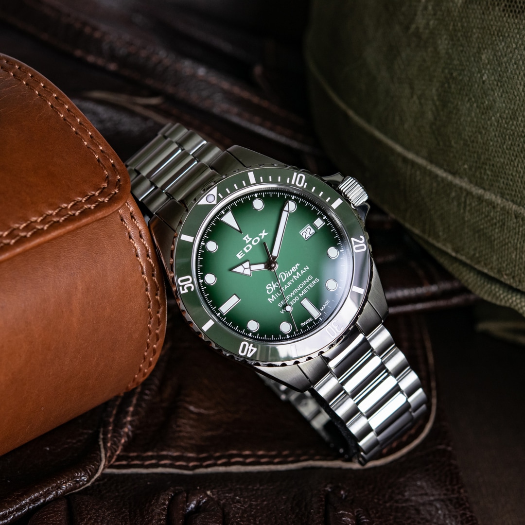Edox SkyDiver MilitaryMan x CHRISTIAN Limited Edition
