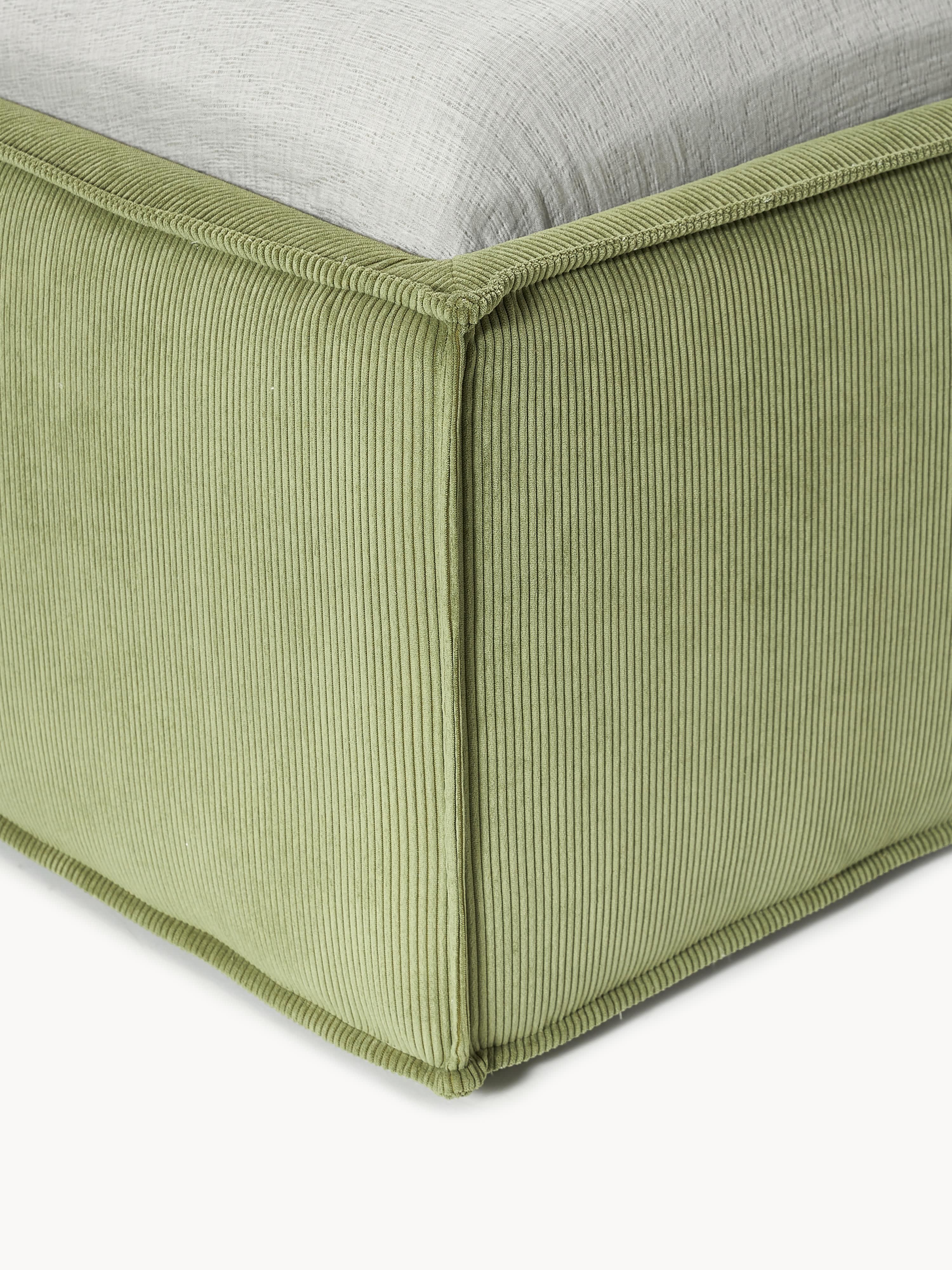 Corduroy gestoffeerd bed Dream met opbergruimte