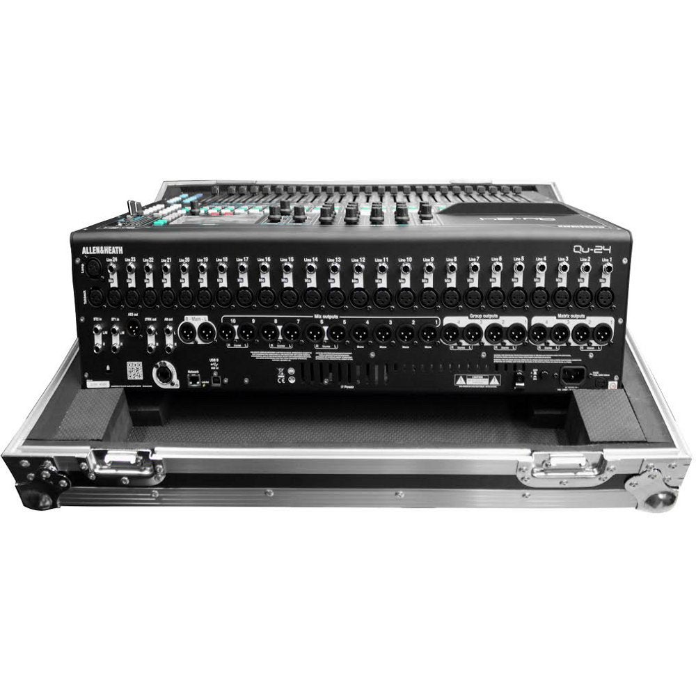 Odyssey FZQU24W flightcase voor Allen & Heath QU-24