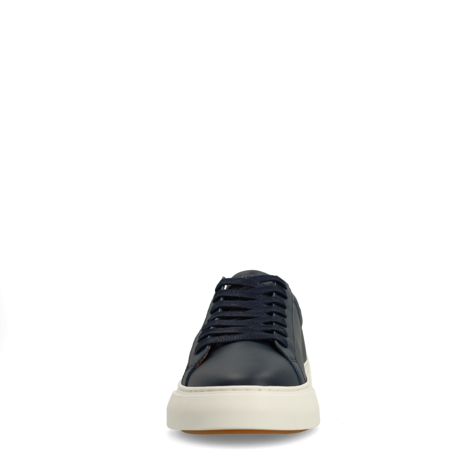 Donkerblauwe leren sneakers