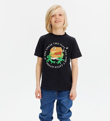 The New T-shirt - TnJohnny - Blåck Beauty m. Fr?