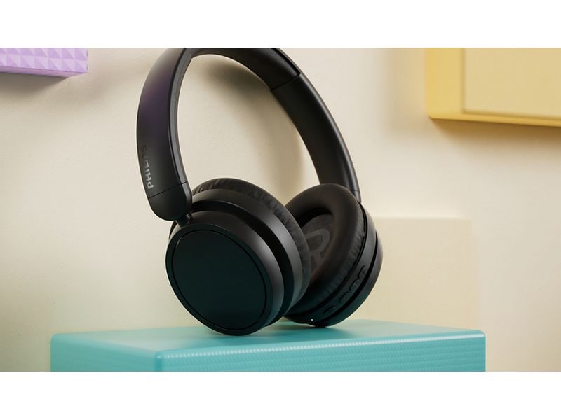 Philips Wireless Over-Ear-Kopfhörer Serie 5000 Schwarz Kabellose Over-Ear-Kopfhörer mit langer Akkulaufzeit und passive Geräuschunterdrückung