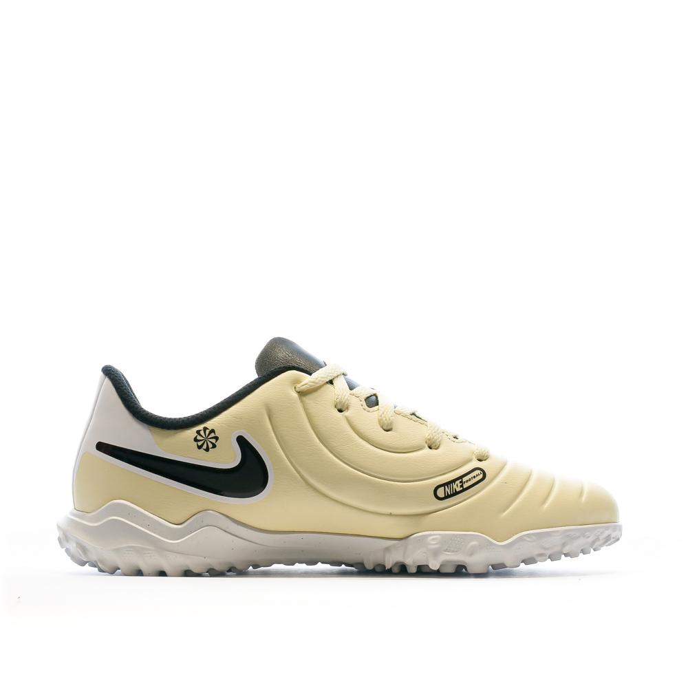 Nike Chaussures de Football Blanc/Jaune Garçon Nike Legend 10 Club