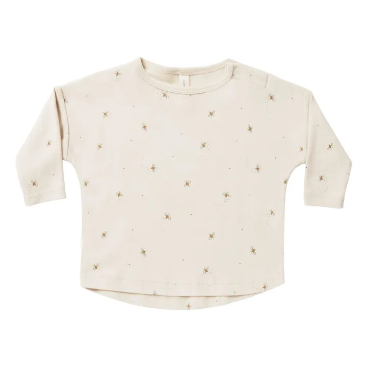 Quincy Mae T-Shirt Abeilles | Blanc cassé