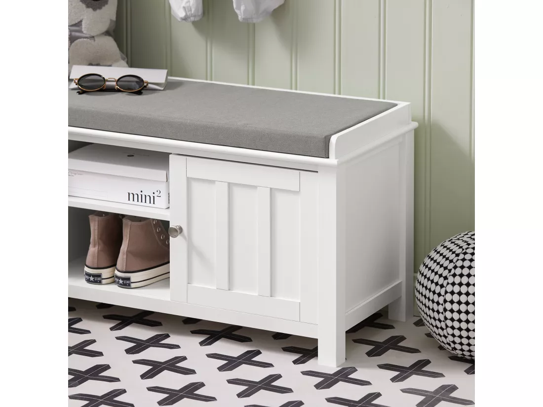 Banc de Rangement Commode à Bottes Chaussures, FSR35-W