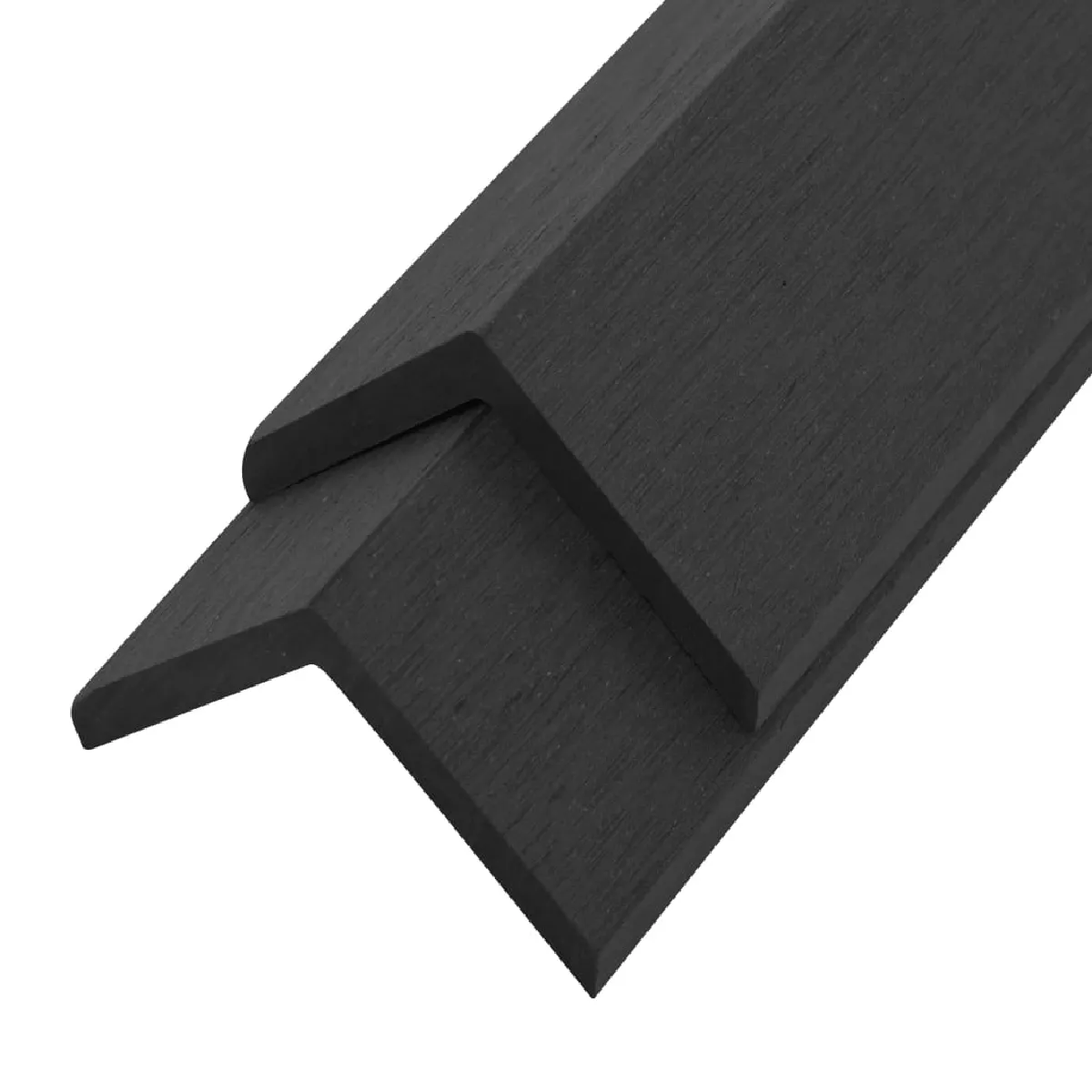 vidaXL Cornière de terrasse - Noir