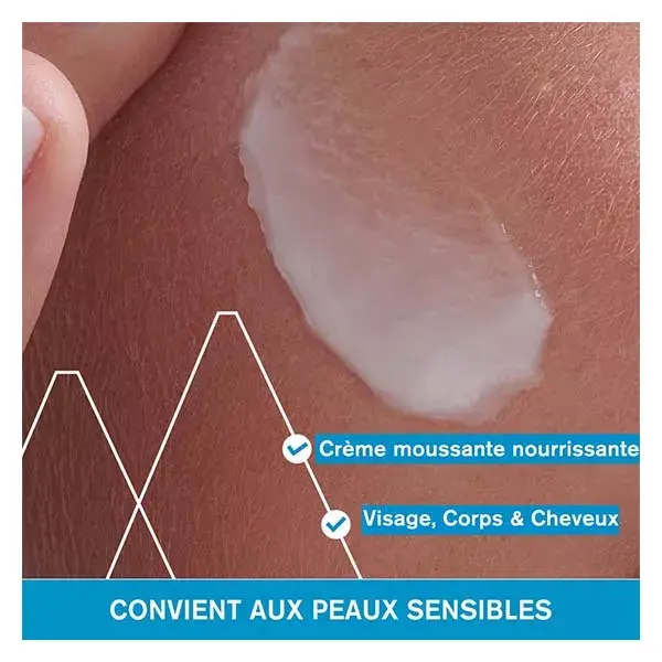 Creme de limpeza e nutrição Uriage para rosto e corpo 1L