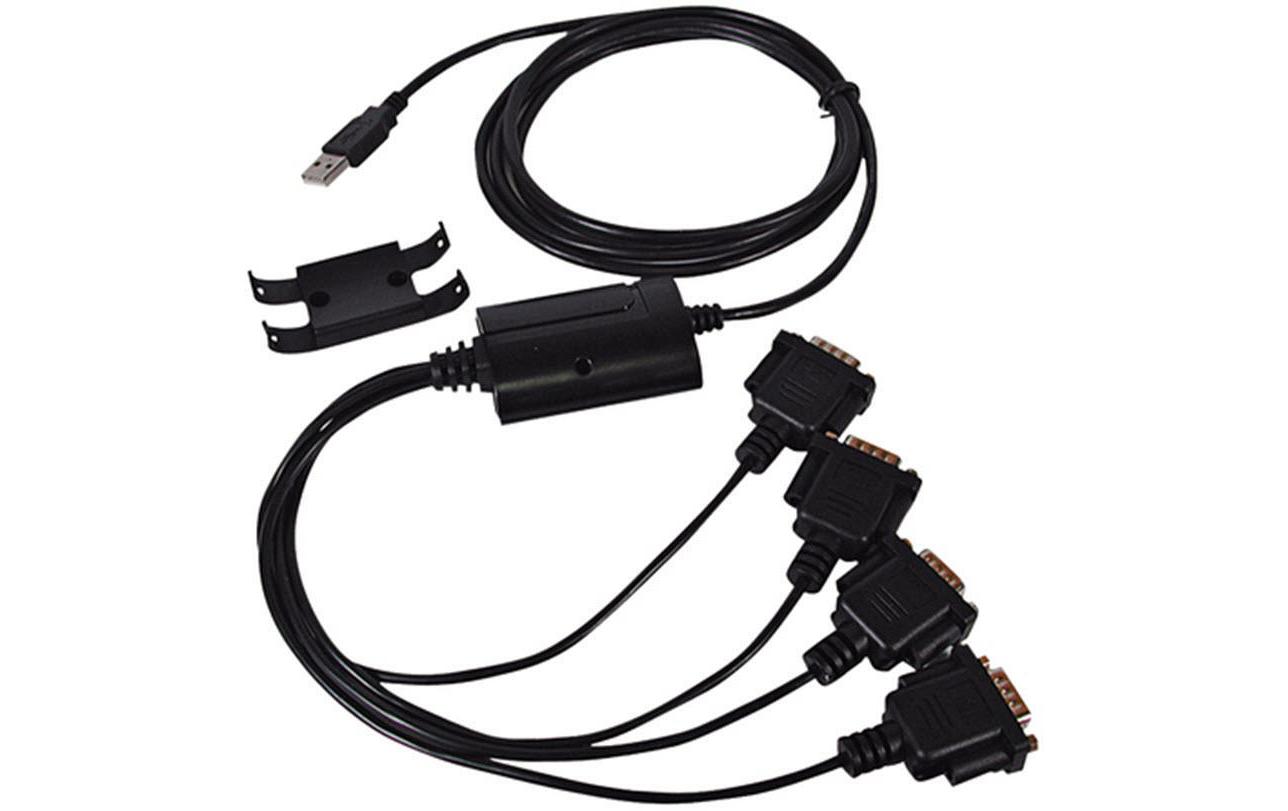 Schnittstellenkonverter EX-13244-Port USB-zu-Serial-Adapterkabel (9 Pin RS-232, 2 m)