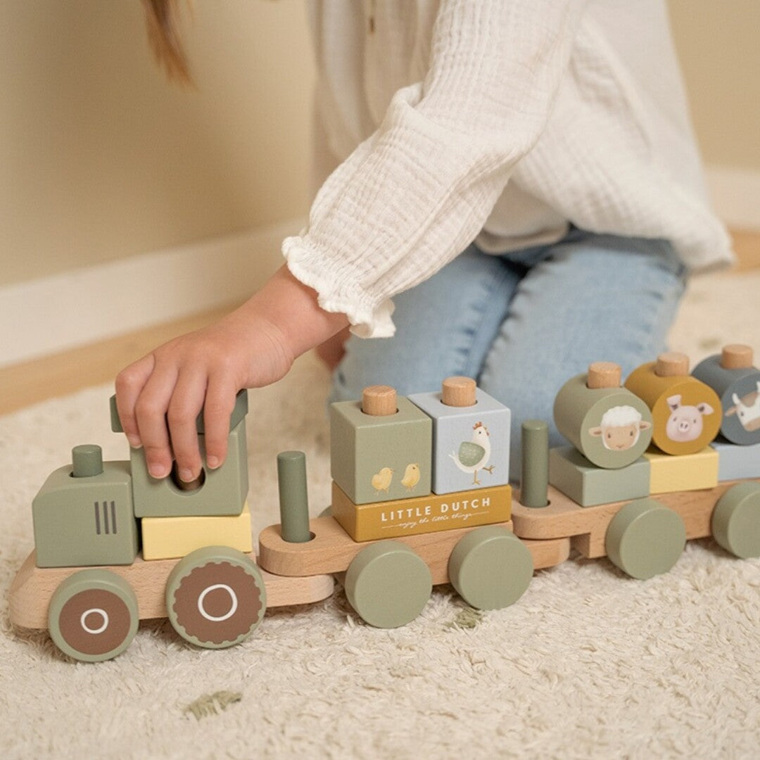 Little dutch blokkentrein tractor
