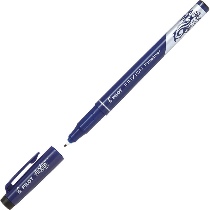 Stylo feutre Pilot Frixion Fineliner pointe 1,3 mm - écriture fine - Etuis de 4 couleurs classiques assorties