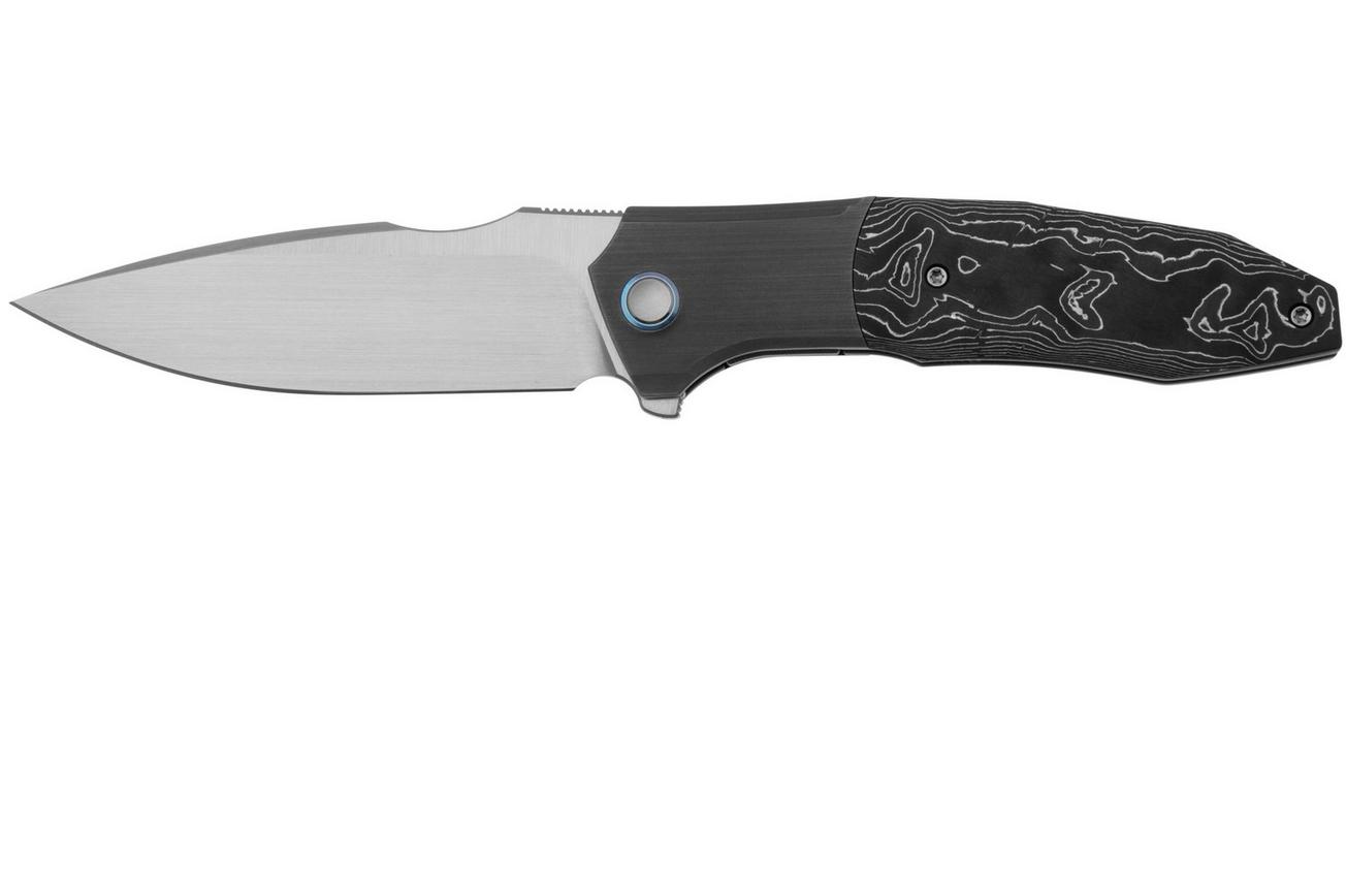 WE Knife Archeozoic WE23091-2 Satin, Aluminum Foil Carbon Inlay, zakmes