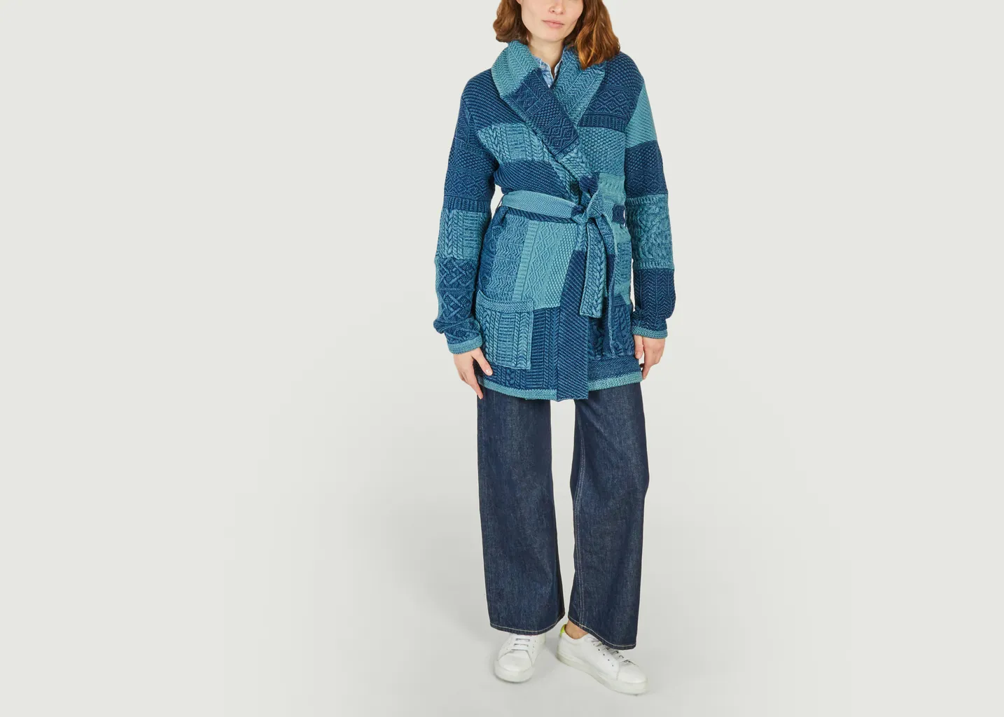 Cardigan Patchwork En Coton Polo Ralph Lauren