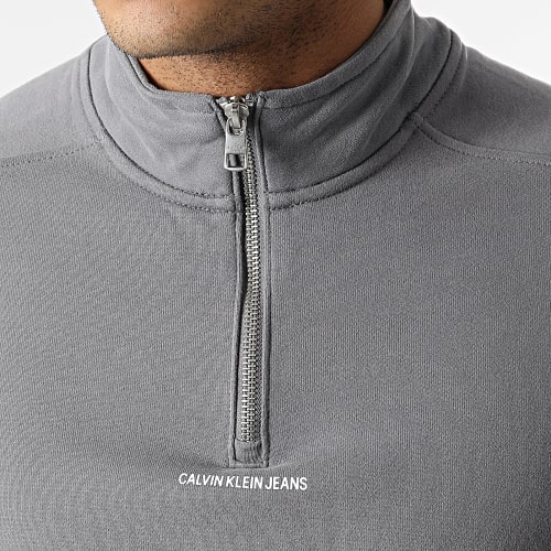 Sweat A Col Zippé 9695 Gris
